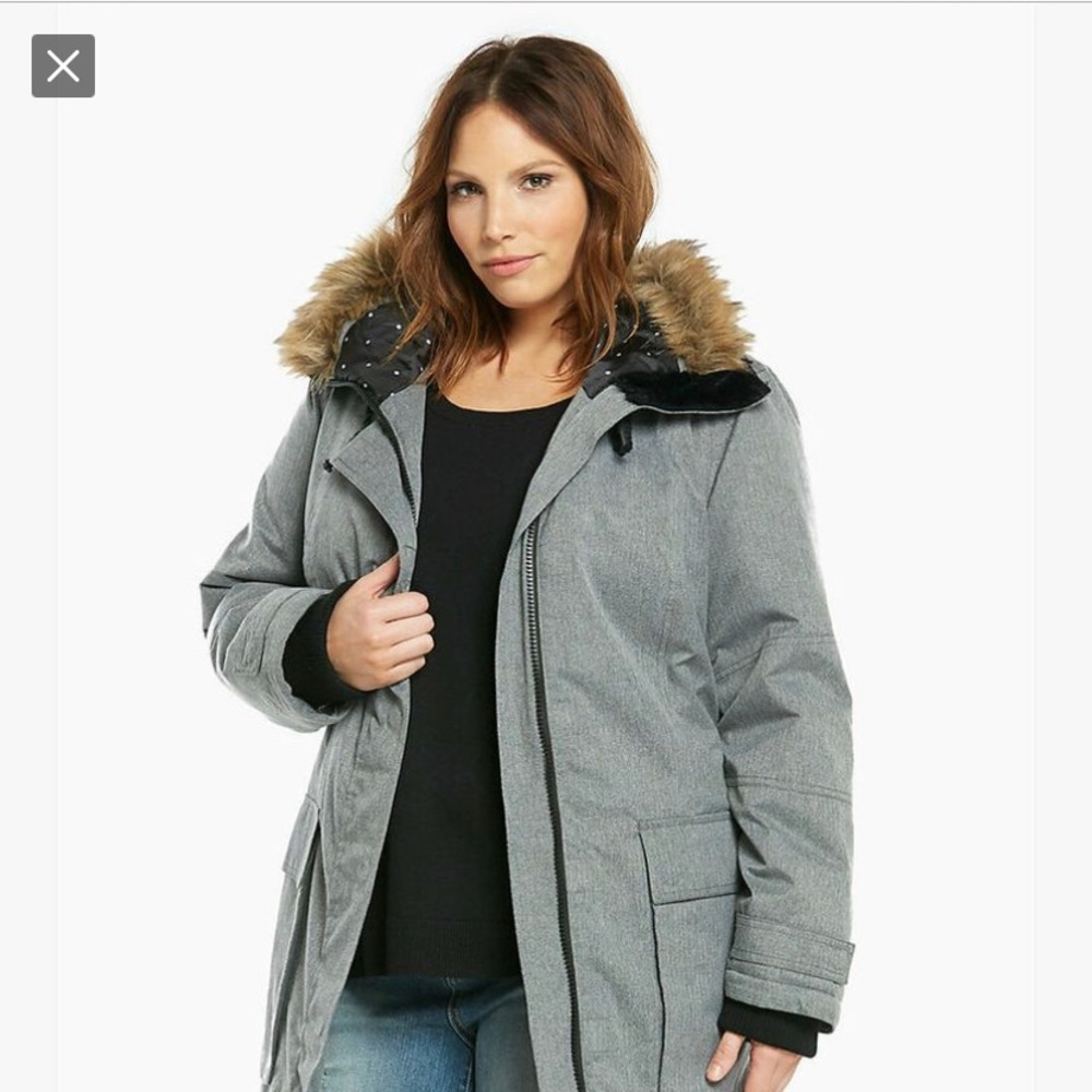 Torrid size 3 long winter coat.